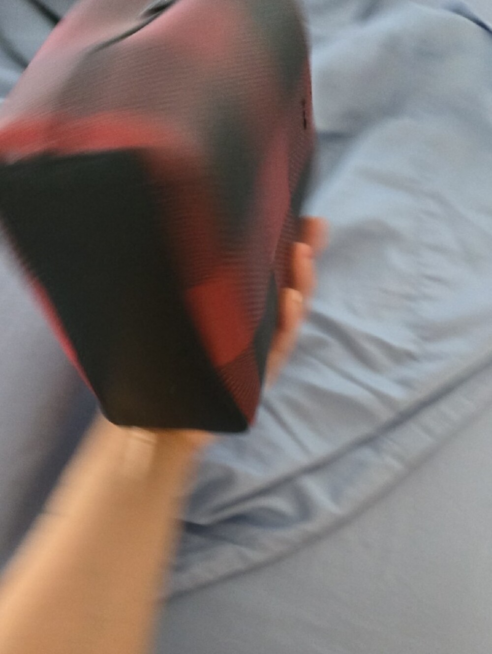 Coach Red and Black Buffalo Check Mini Bucket Bag - Picture 7 of 7